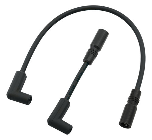 Accel Cable de bujía de 8 mm negro Compatible con:> 00-17 Softail 17 FXSB