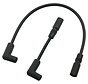 Cable de bujía de 8 mm negro Compatible con:> 00-17 Softail 17 FXSB