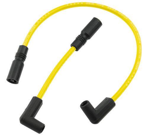 Accel Cable de bujía de 8 mm amarillo Se adapta a:> 99-17 Dyna; 99-02 Buell XB