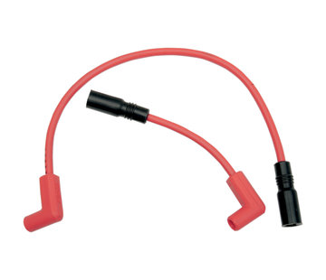 Accel Cable de bujía de 8 mm rojo Se adapta a:> 99-17 Dyna; 99-02 Buell XB