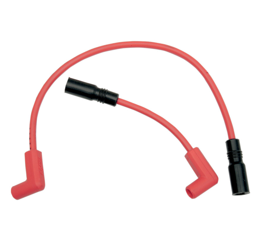 Cable de bujía de 8 mm rojo Se adapta a:> 99-17 Dyna; 99-02 Buell XB