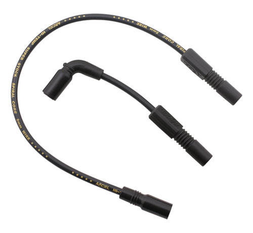 Accel Cable de bujía de 8 mm negro Compatible con:> 07-21 XL Sportster