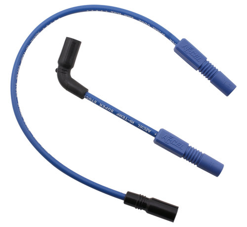 Accel Cable de bujía de 8 mm azul Compatible con:> 07-21 XL Sportster