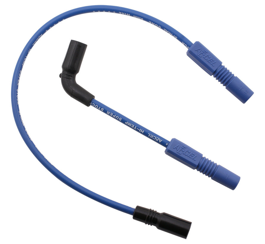 Cable de bujía de 8 mm azul Compatible con:> 07-21 XL Sportster