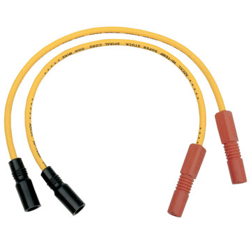 Accel Cable de bujía de 8 mm amarillo Compatible con:> 99-08 FLT / Touring; 04-06 XL Sportster