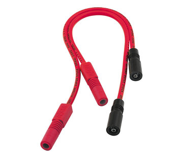 Accel Fil de bougie d'allumage Accel 8 mm rouge Compatible avec : > 99-08 FLT/Touring ; 04-06 XL Sportster