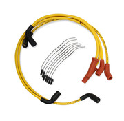 Accel Fil de bougie d'allumage de 8 mm jaune Compatible avec : > 17-21 M8 Touring ; 17-21 M8 Tricycles