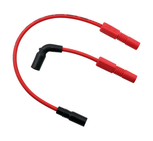 Accel Cable de bujía de 8 mm rojo Compatible con:> 09-12 XR1200 Sportster