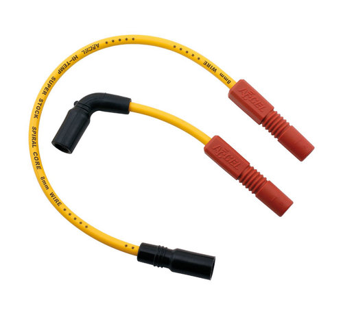 Accel Cable de bujía amarillo de 8 mm Compatible con:> 09-12 XR1200 Sportster