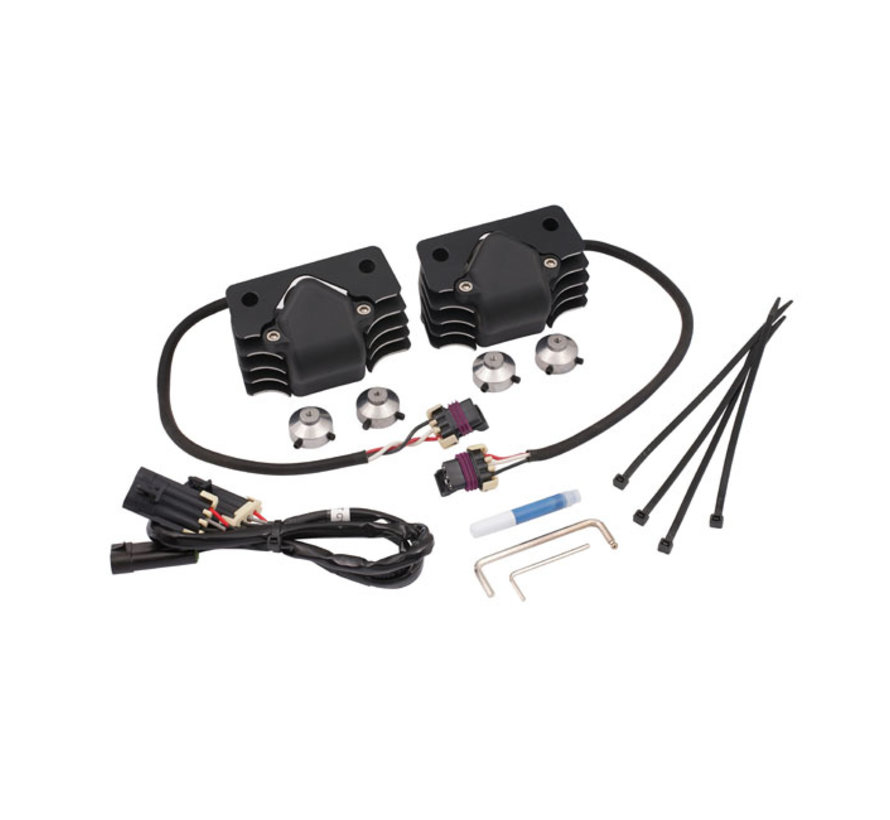 Harley Davidson Accel Stealth Cop Supercoil-Kit Schwarz oder natur Passend für: > 07-21 XL Sportster