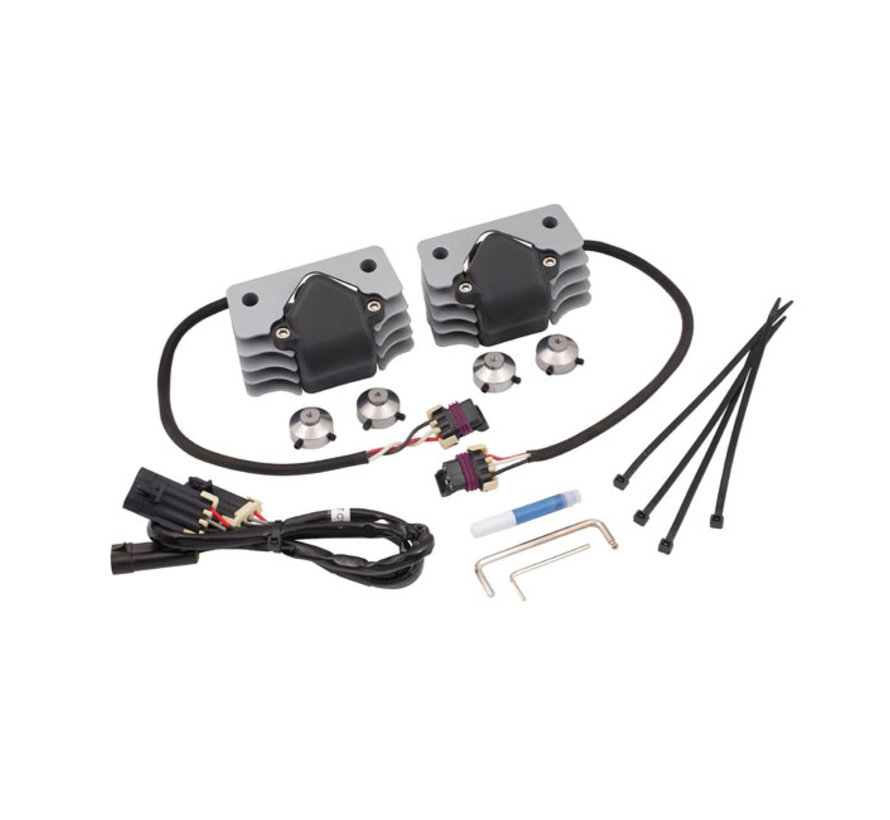 Harley Davidson Accel Stealth Cop super coil kit Black or naturel Fits: > 07-21 XL Sportster