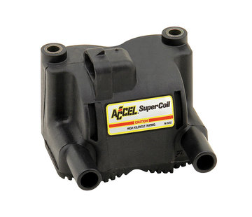 Accel Modèles à injection de carburant à bobine unique d'allumage Compatible avec : > 01-06 Softail ; 14-17 FLS/S ; 02-07 FLT/Touring ; 04-11 Dyna.