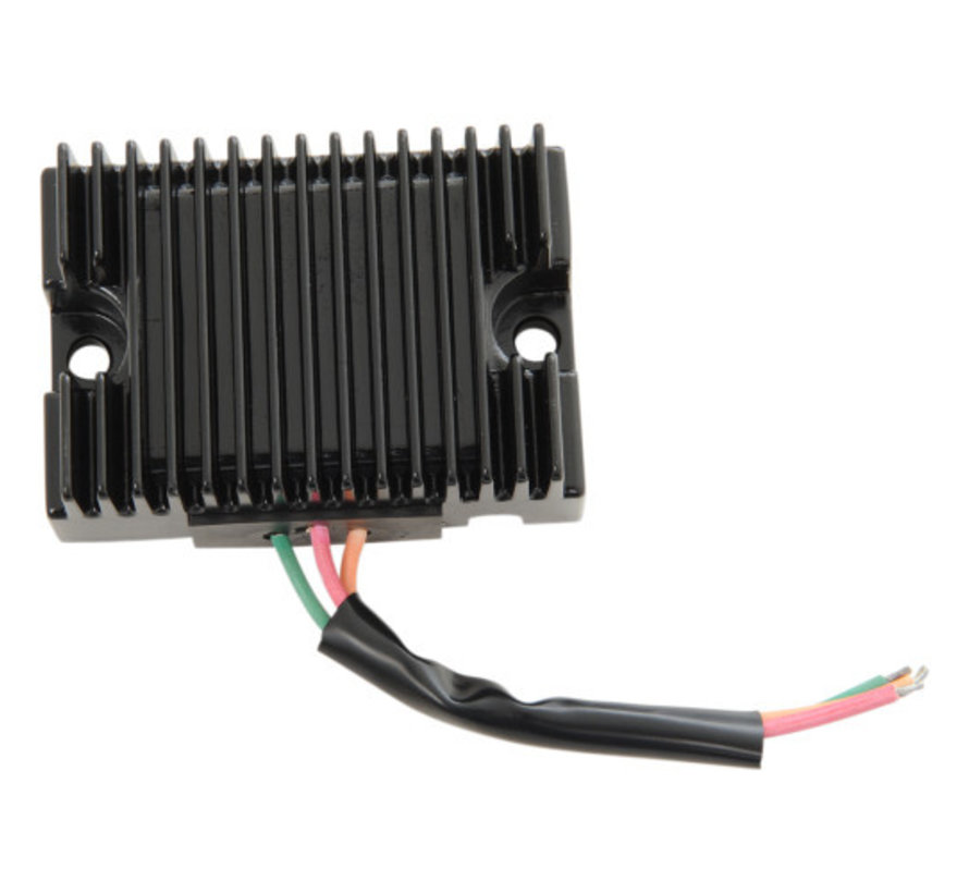 Solid State regulator black 12V; generator models Fits: > 65-77 XL; 65-69 FL