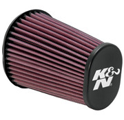 K&N Élément de filtre à air à haut débit lavable chromé ou noir Compatible avec : > Aircharger / Forcewinder