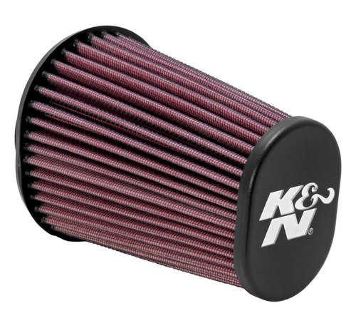 K&N Élément de filtre à air à haut débit lavable chromé ou noir Compatible avec : > Aircharger / Forcewinder