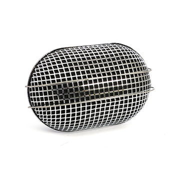 MCS Aircleaner breather style oval black or chrome Fits: > 90-17 Bigtwin, 88-21 XL Sportster