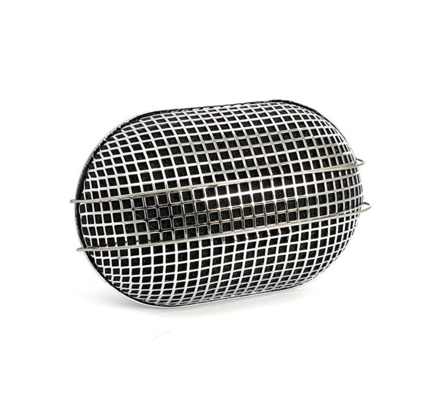 Aircleaner breather style oval black or chrome Fits: > 90-17 Bigtwin 88-21 XL Sportster