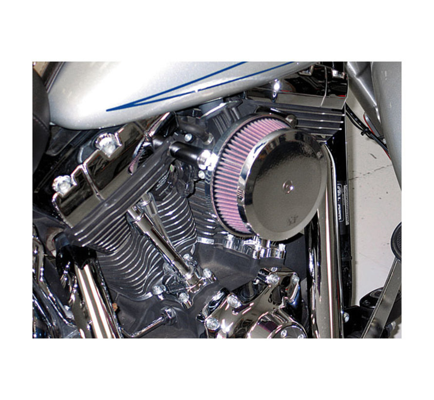 street metal high-flow air intake hammer chrome Fits: > 00-15 Softail 99-17 Dyna 02-07 Touring