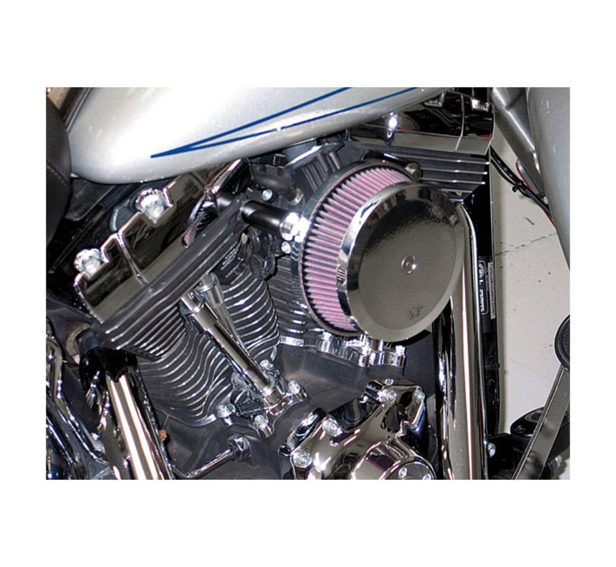 street metal high-flow luchtinlaathamer chroom Past op: > 00-15 Softail 99-17 Dyna 02-07 Touring