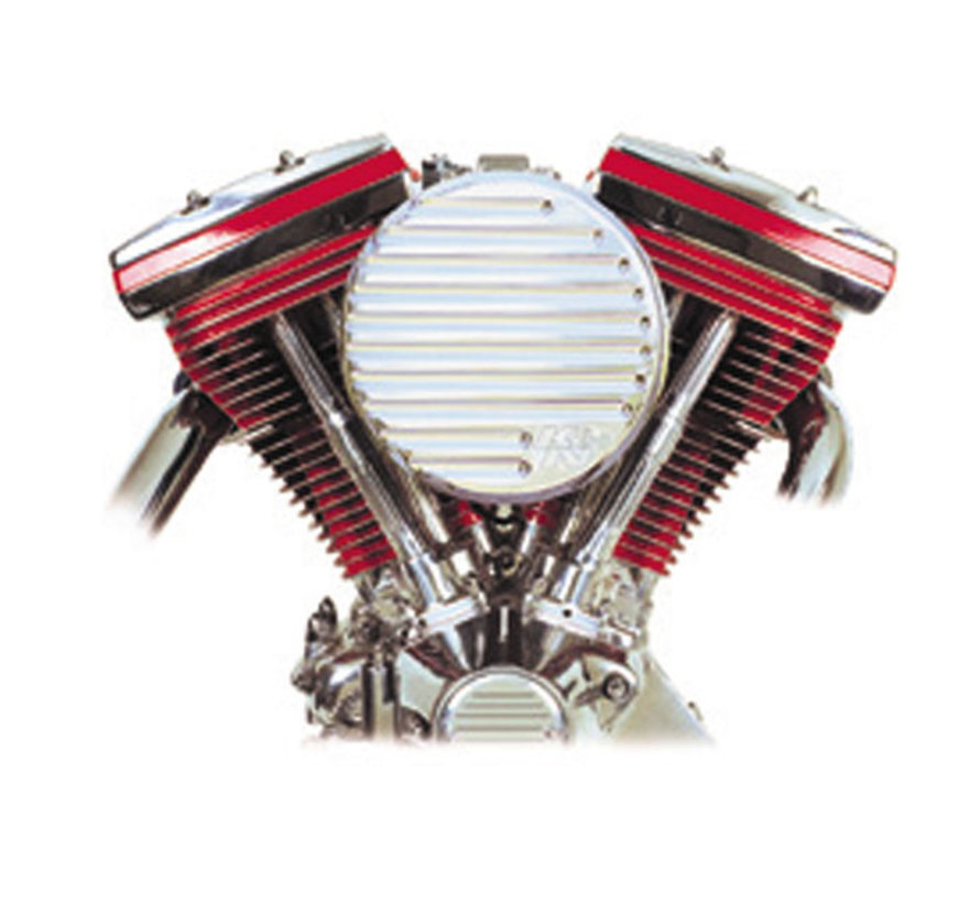 Billet grooved high-flow air intake Fits: > 92-99 EVO Bigtwin