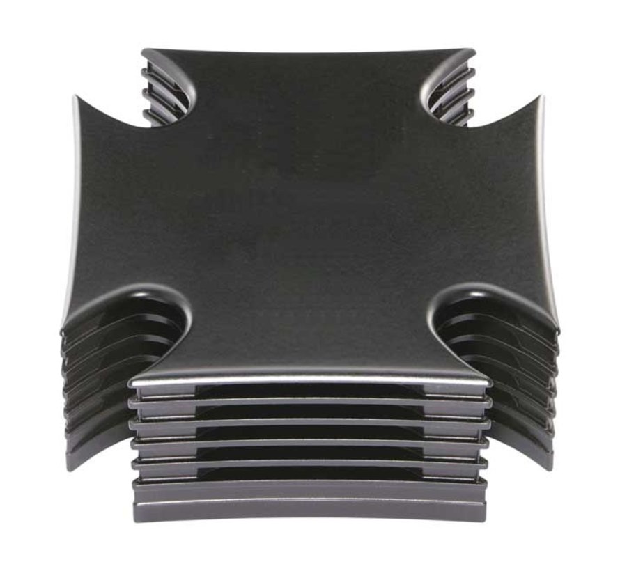 Ensemble filtre à air croix de malte noir ou poli Pour : > Carburateurs S&S Super E/G