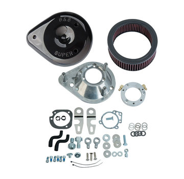 S&S Teardrop Air Cleaner Kit black or chrome Fits: > 07-21 XL Sportster