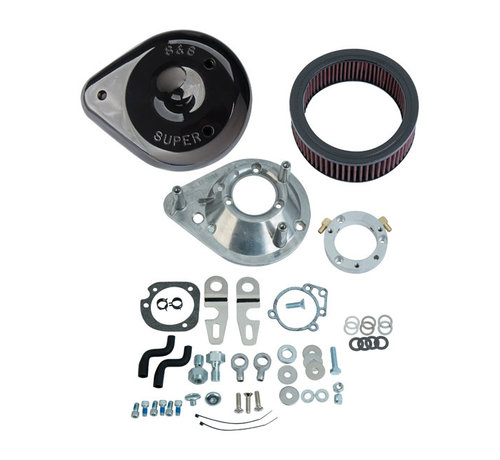 S&S Teardrop Air Cleaner Kit black or chrome Fits: > 07-21 XL Sportster