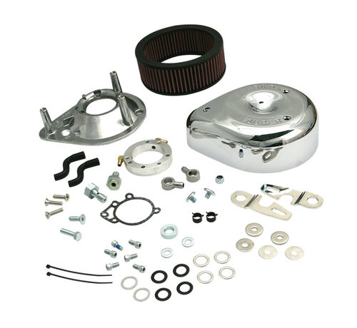 S&S Teardrop Air Cleaner Kit black or chrome Fits: > 91-06 XL Sportster