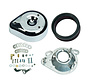 Classic Teardrop Air Cleaner Kit chrome Fits: > 84-99 Evo Bigtwin 86-03 XL Sportster