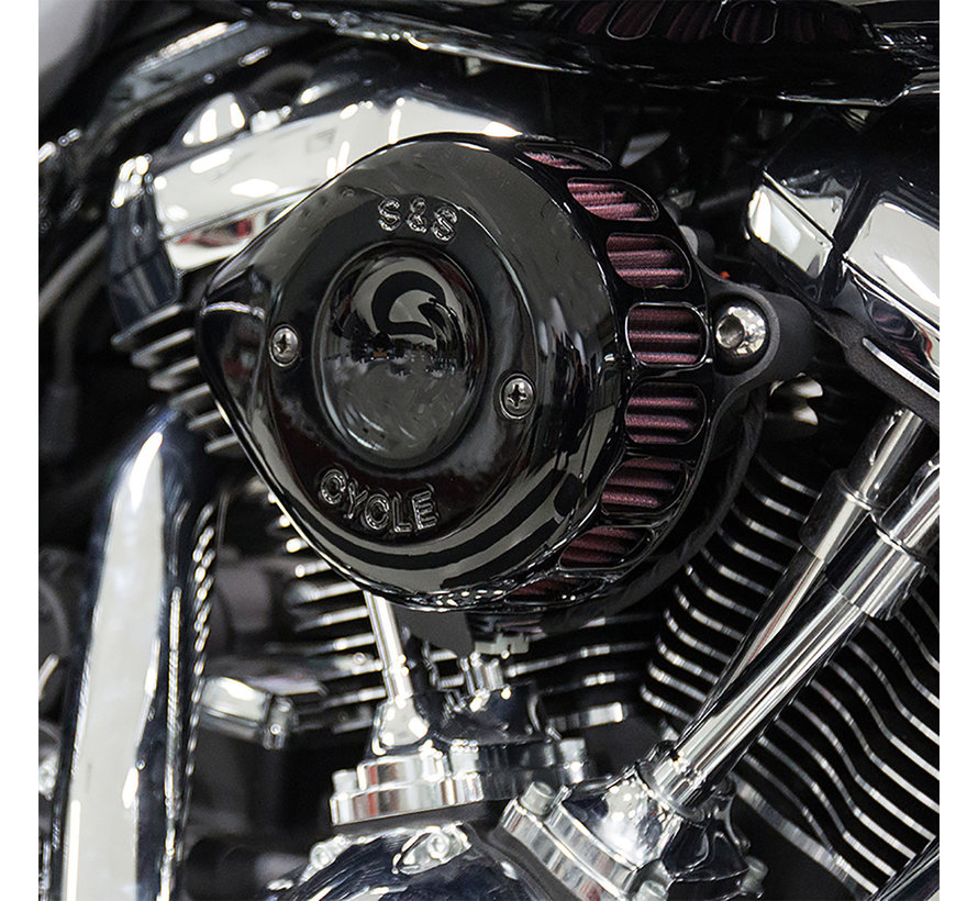 Mini Teardrop Stealth air cleaner kit air cleaner assembly Black or Chrome Fits: > 18-21 Softail; 17-21 Touring; 17-21 Trikes