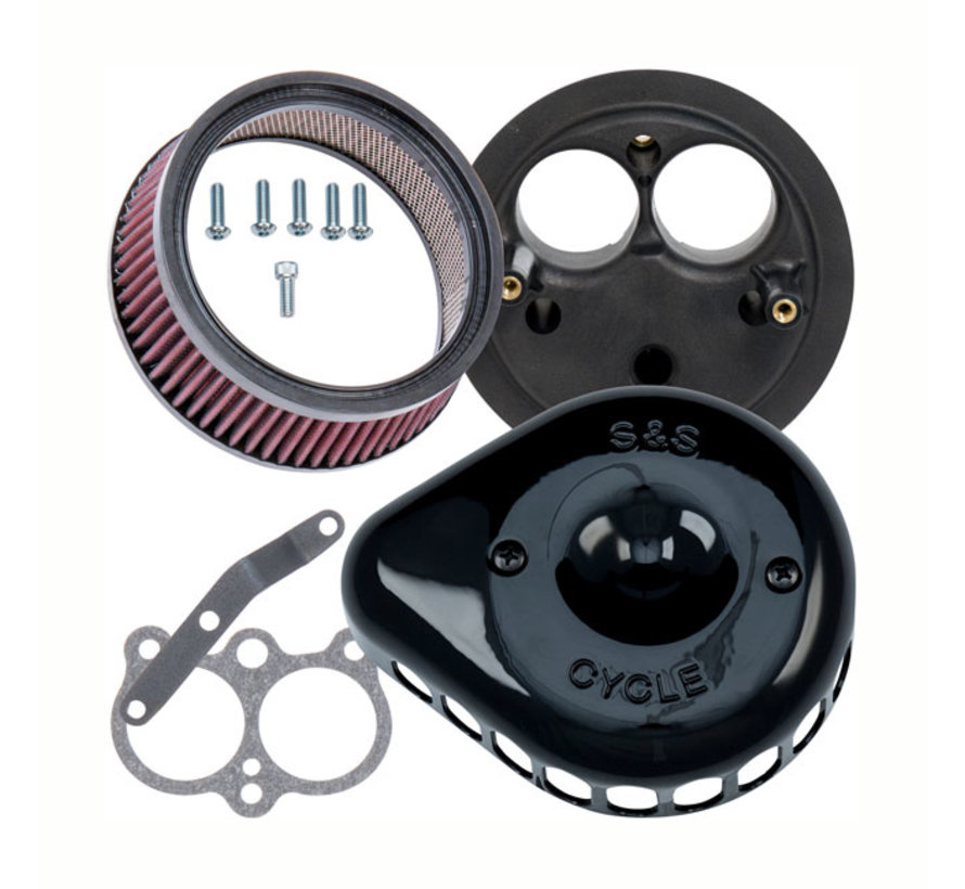 Mini Teardrop Stealth air cleaner kit air cleaner assembly Black or Chrome Fits: > 17-20 XG750A Street Rod 15-20 XG750/500 Street