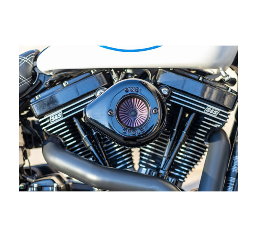 Air stinger stealth luchtfilterset luchtfiltersamenstel Zwart of chroom Geschikt voor: > 00-15 Softail; 99-17 Dyna 99-07 Touring