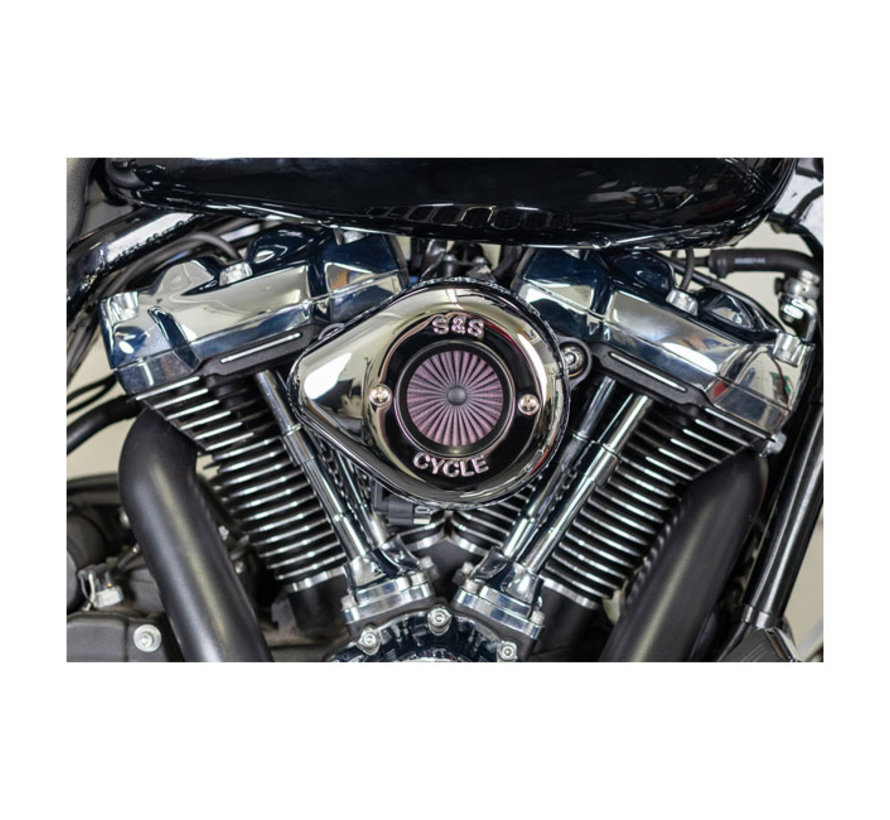 Air stinger stealth air cleaner kit air cleaner assembly Black or Chrome Fits: > 18-21 Softail; 17-21 Touring; 17-21 Trikes