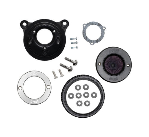 S&S Air Stinger Stealth-Luftfilter-Kit Luftfilter-Baugruppe Passend für: > 00-15 Softail; 99-17 Dyna 99-07 Touring