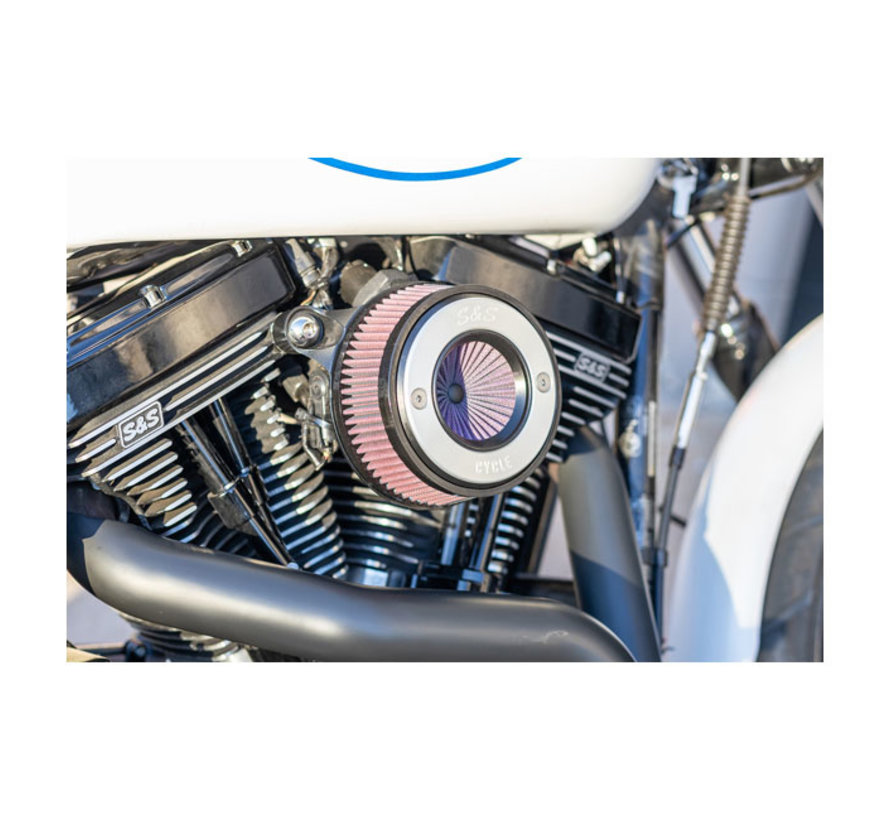 Air stinger stealth air cleaner kit air cleaner assembly Fits: > 00-15 Softail; 99-17 Dyna 99-07 Touring