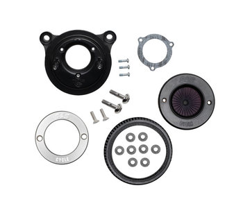 S&S Kit de filtre à air ouvert Stealth Air Stinger, ensemble de filtre à air Compatible avec : > 16-17 Softail ; FXDLS 2017 ; 08-16 Touring, Trike