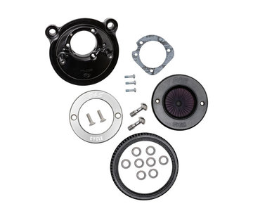 S&S Air stinger Stealth open air cleaner kit, air cleaner assembly Fits: > 07-21 XL Sportster