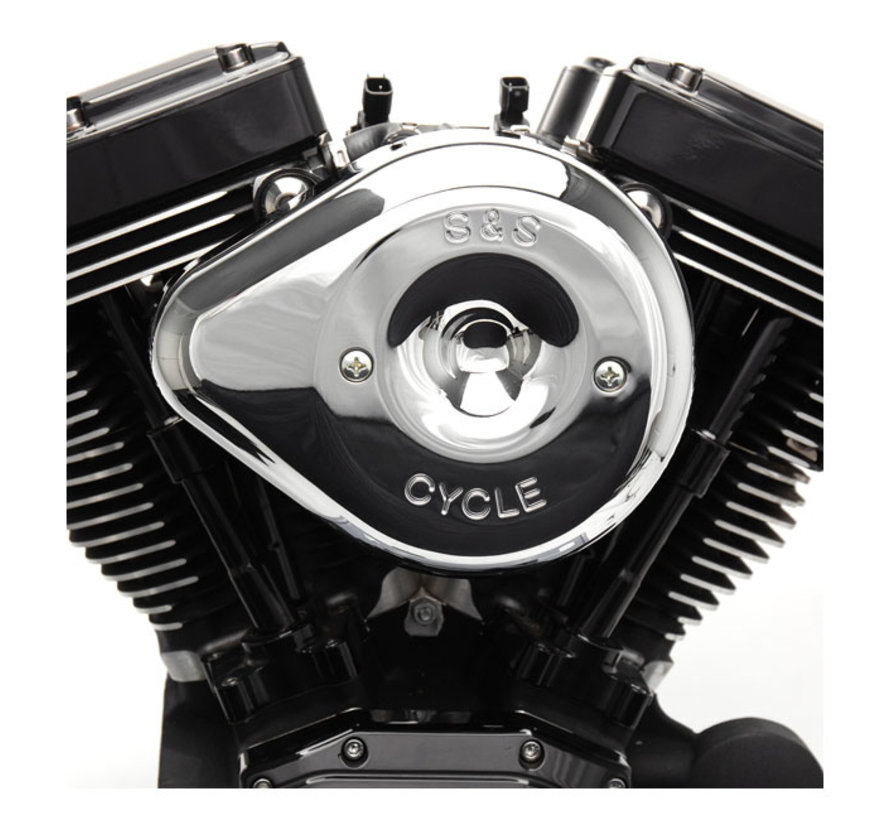 Stealth Carbon Chrome or black Teardrop air cleaner assembly Fits: > 18-21 Softail; 17-21 Touring; 17-21 Trikes