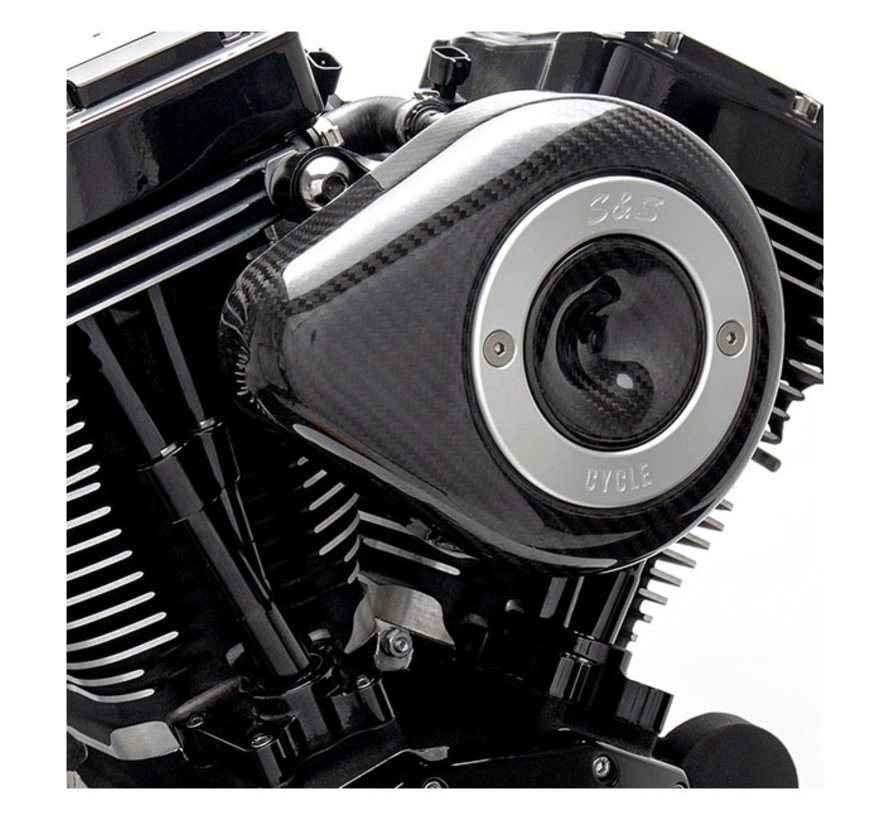 kit de filtre à air furtif chromé noir ou carbone ensemble de filtre à air Convient à : > 16-17 Softail ; FXDLS 2017 ; 08-16 Touring Trike