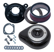 S&S kit de filtre à air furtif chromé, noir ou carbone, ensemble de filtre à air Convient à : > 00-15 Softail ; 99-17 Dyna, 99-07 Touring