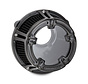 Kit de filtro de aire Method Clear Chrome Black o Contrast conjunto de filtro de aire Se adapta a: > 00-15 Softail; 99-17 Dyna 99-07 de gira