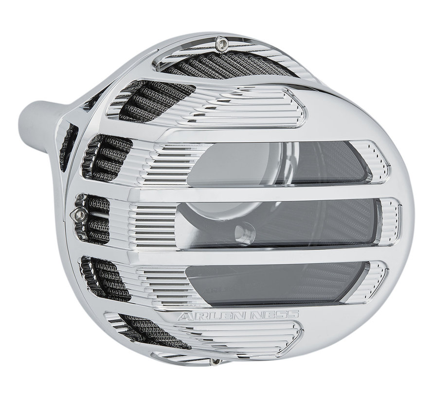 Air Cleaner Side Kick Black Chrome or Titanium color Fits: > 00-15 Softail; 99-17 Dyna 99-07 Touring