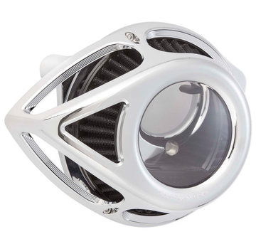 Arlen Ness Filtre à air Clear Tear Noir, Chrome ou Titane Compatible avec : > 07-21 XL Sportster