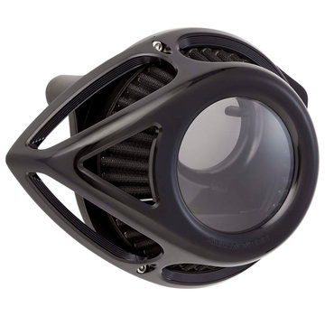 Arlen Ness Clear Tear Air Cleaner Black, Chrome or Titanium color Fits: > 00-15 Softail; 99-17 Dyna, 99-07 Touring