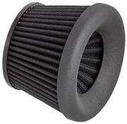 Arlen Ness Filtre de rechange Velocity 65° noir ou chrome Compatible avec : kit de filtre à air Velocity 90°