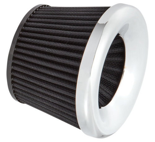 Arlen Ness Replacement Velocity 65° Filter black or chrome Fits: Velocity 90° Air Cleaner Kit