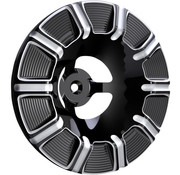Arlen Ness Velocity Air Cleaner Cover 10 Gauge black or chrome Fits:> Arlen Ness Velocity air cleaner