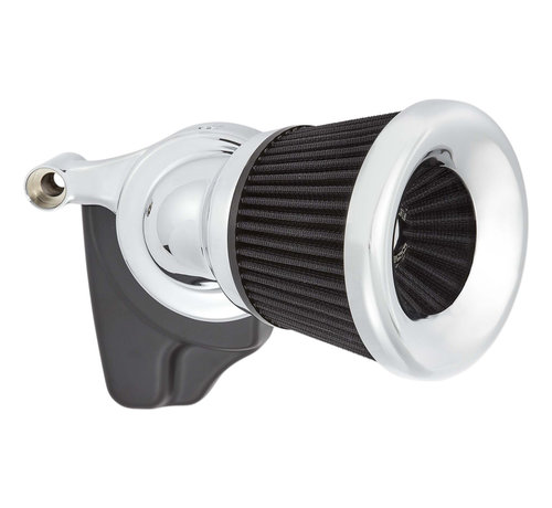 Arlen Ness Kit de filtro de aire Velocity 65° Negro o cromado Se adapta a: > 00-15 Softail; 99-17 Dyna 99-07 de gira