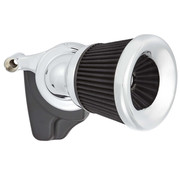 Arlen Ness Kit de filtro de aire Velocity 65° Negro o cromado Se adapta a: > Softail 18-21; 17-21 Turismo; 17-21 triciclos