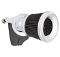 Kit de filtre à air Velocity 65° noir ou chromé Compatible avec : > 18-21 Softail ; 17-21 Tournée ; 17-21 Tricycles